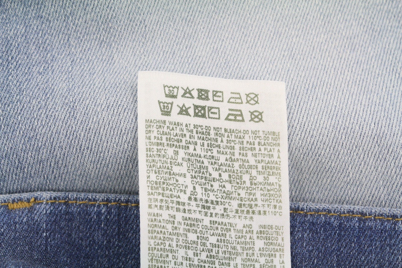 DIESEL D-Mihtry 009NF Men Jeans W33/L30 Straight Stretch Buttoned Washed Denim