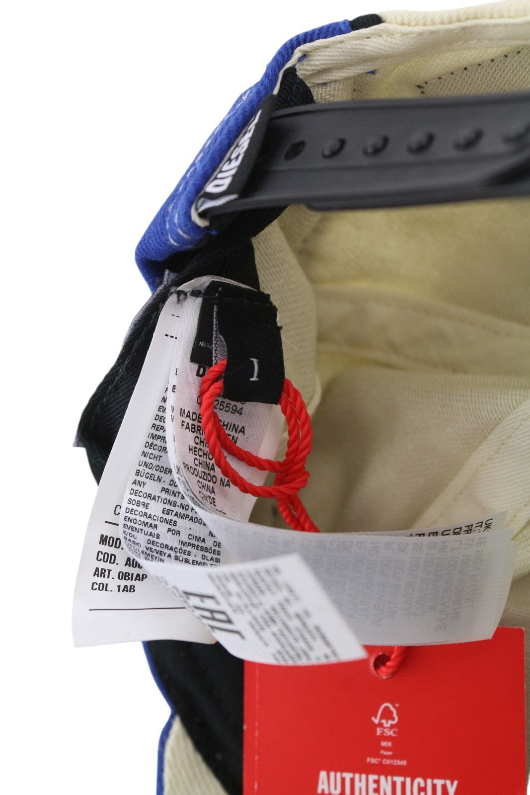 DIESEL C-Pavel Men Cap OS White Baseball Power Station Patches Casual Unisex