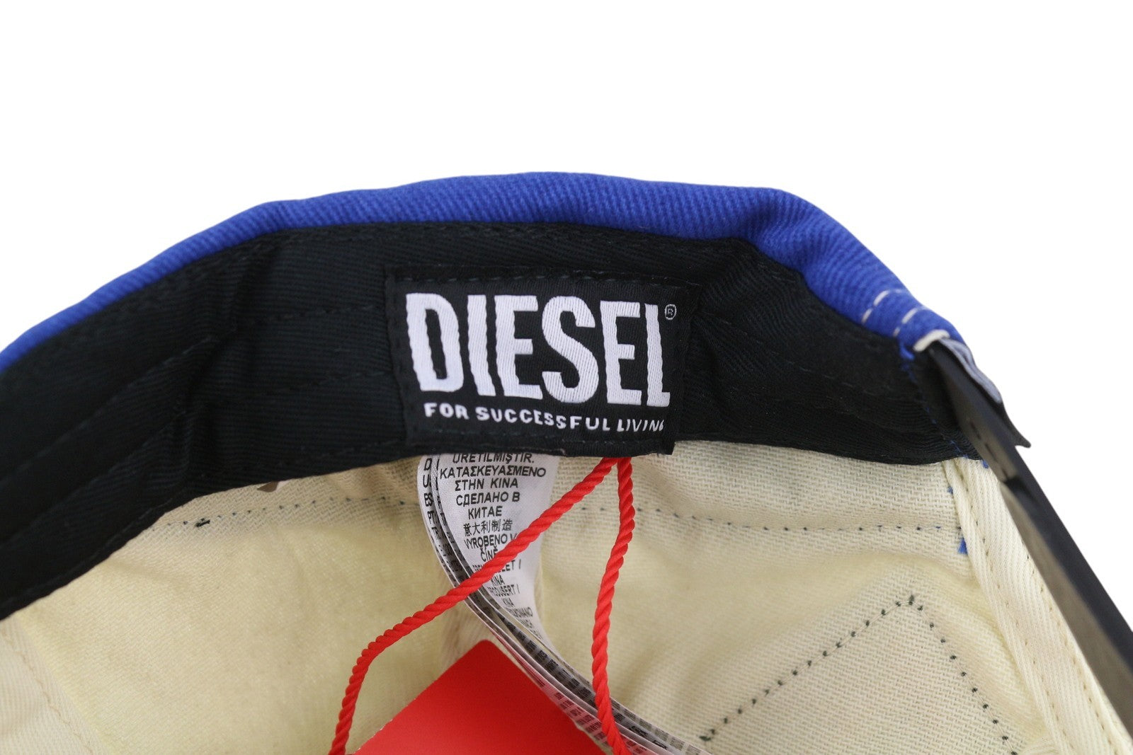 DIESEL C-Pavel Men Cap OS White Baseball Power Station Patches Casual Unisex