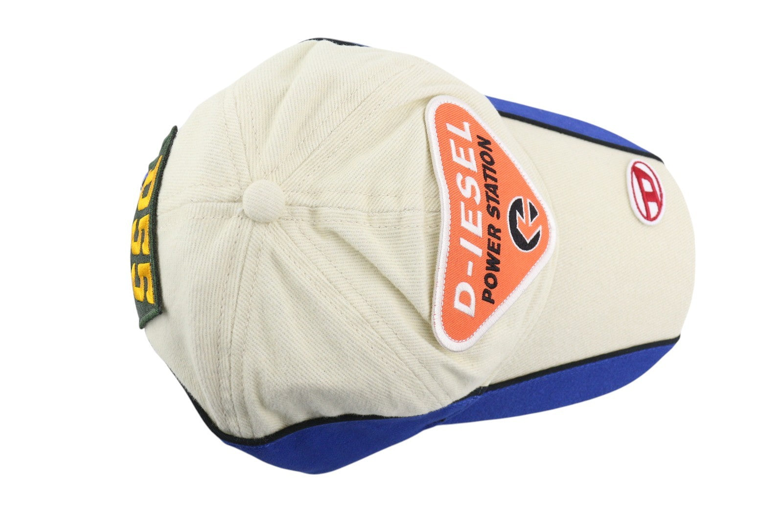 DIESEL C-Pavel Men Cap OS White Baseball Power Station Patches Casual Unisex