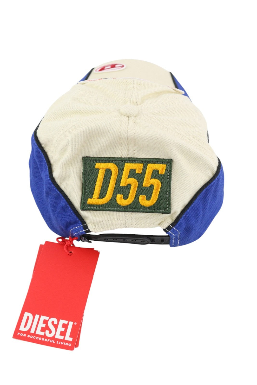 DIESEL C-Pavel Men Cap OS White Baseball Power Station Patches Casual Unisex