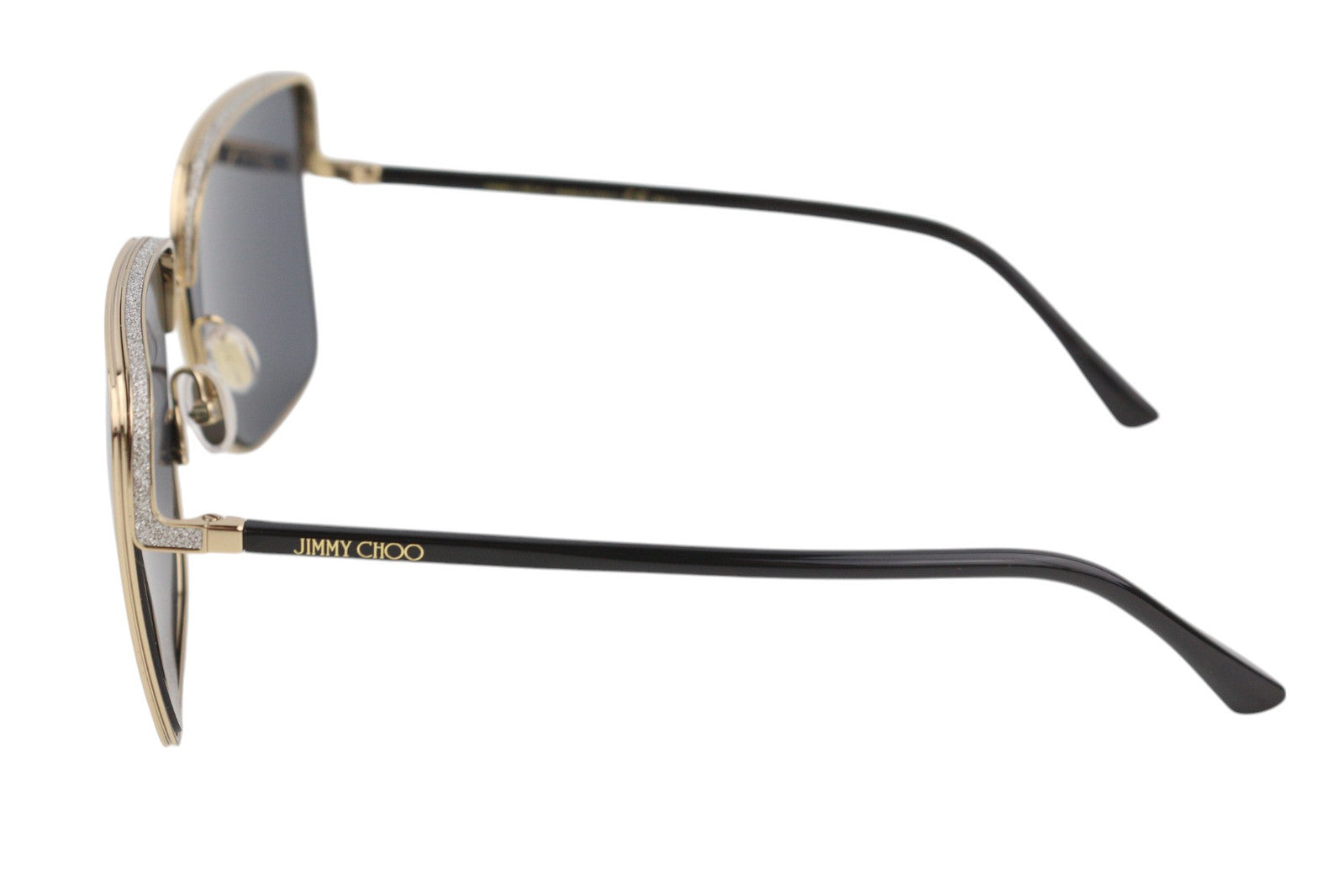 JIMMY CHOO Aliana/S Women Sunglasses ONE SIZE Tinted Shiny Gold Tone RRP€349