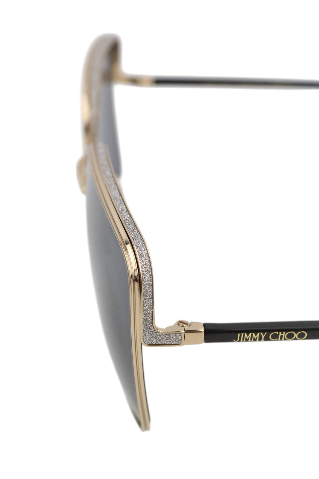 JIMMY CHOO Aliana/S Women Sunglasses ONE SIZE Tinted Shiny Gold Tone RRP€349