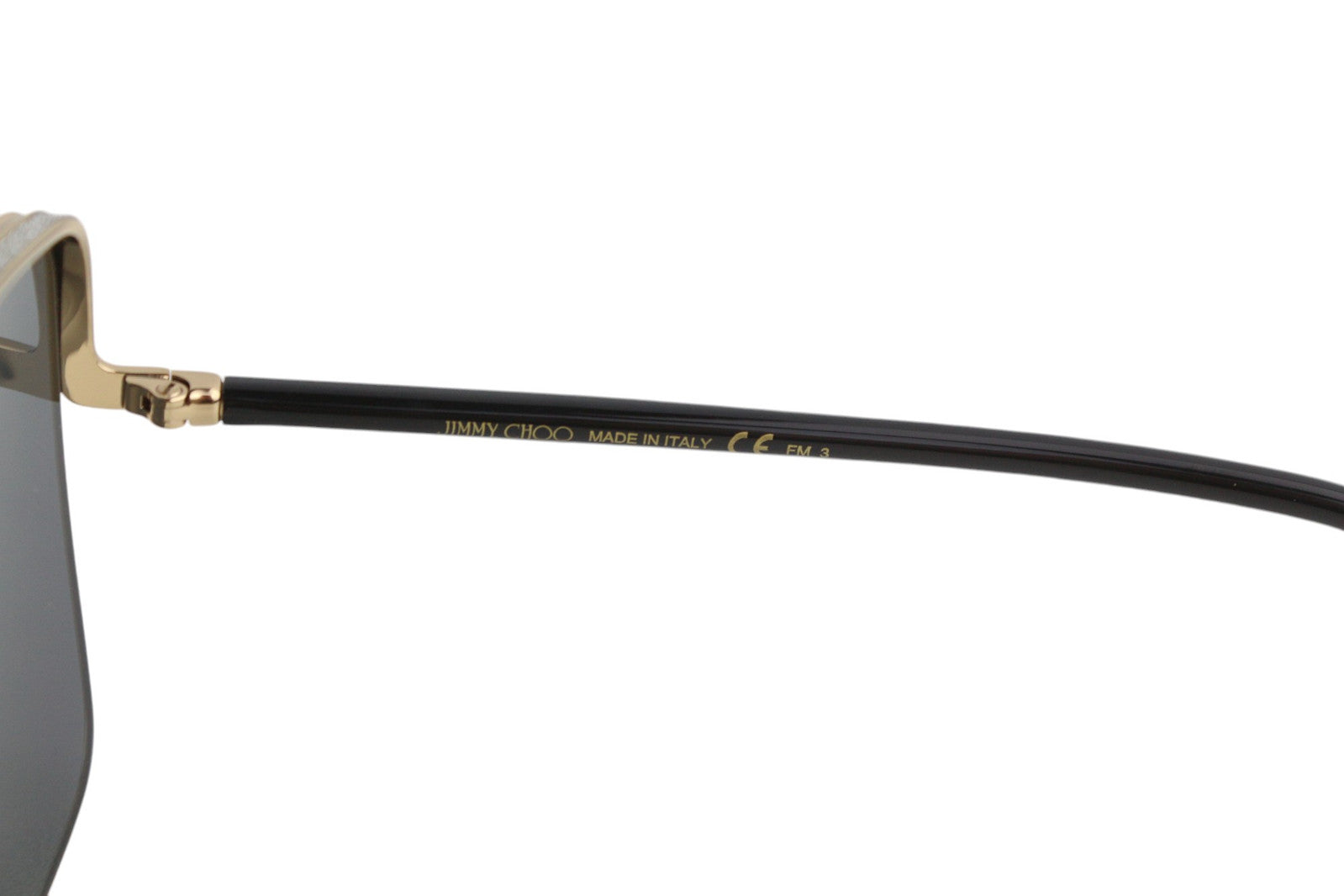 JIMMY CHOO Aliana/S Women Sunglasses ONE SIZE Tinted Shiny Gold Tone RRP€349