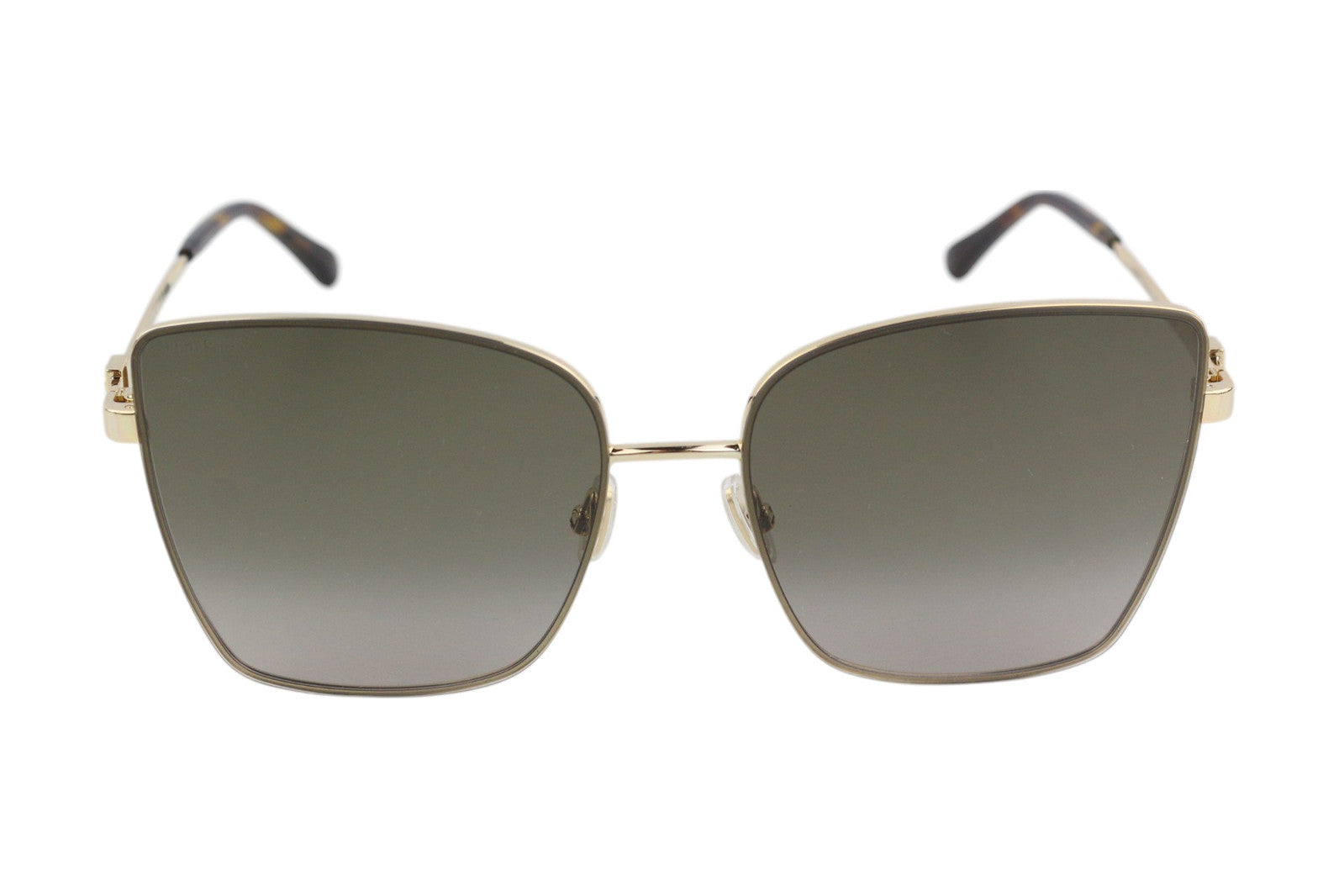 JIMMY CHOO Vella/S Women Sunglasses RRP349 Golf Tone Frame Tinted Butterfly