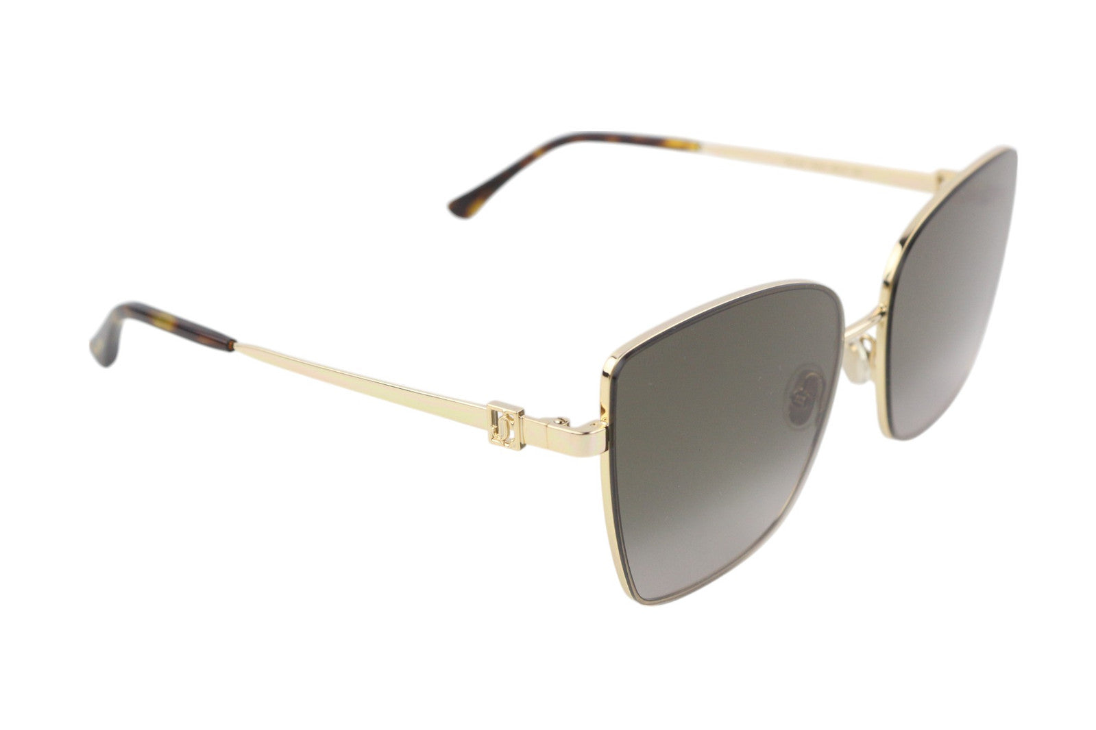 JIMMY CHOO Vella/S Women Sunglasses RRP349 Golf Tone Frame Tinted Butterfly