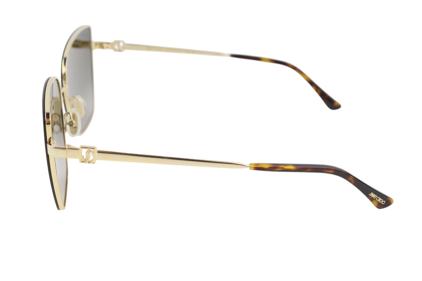 JIMMY CHOO Vella/S Women Sunglasses RRP349 Golf Tone Frame Tinted Butterfly