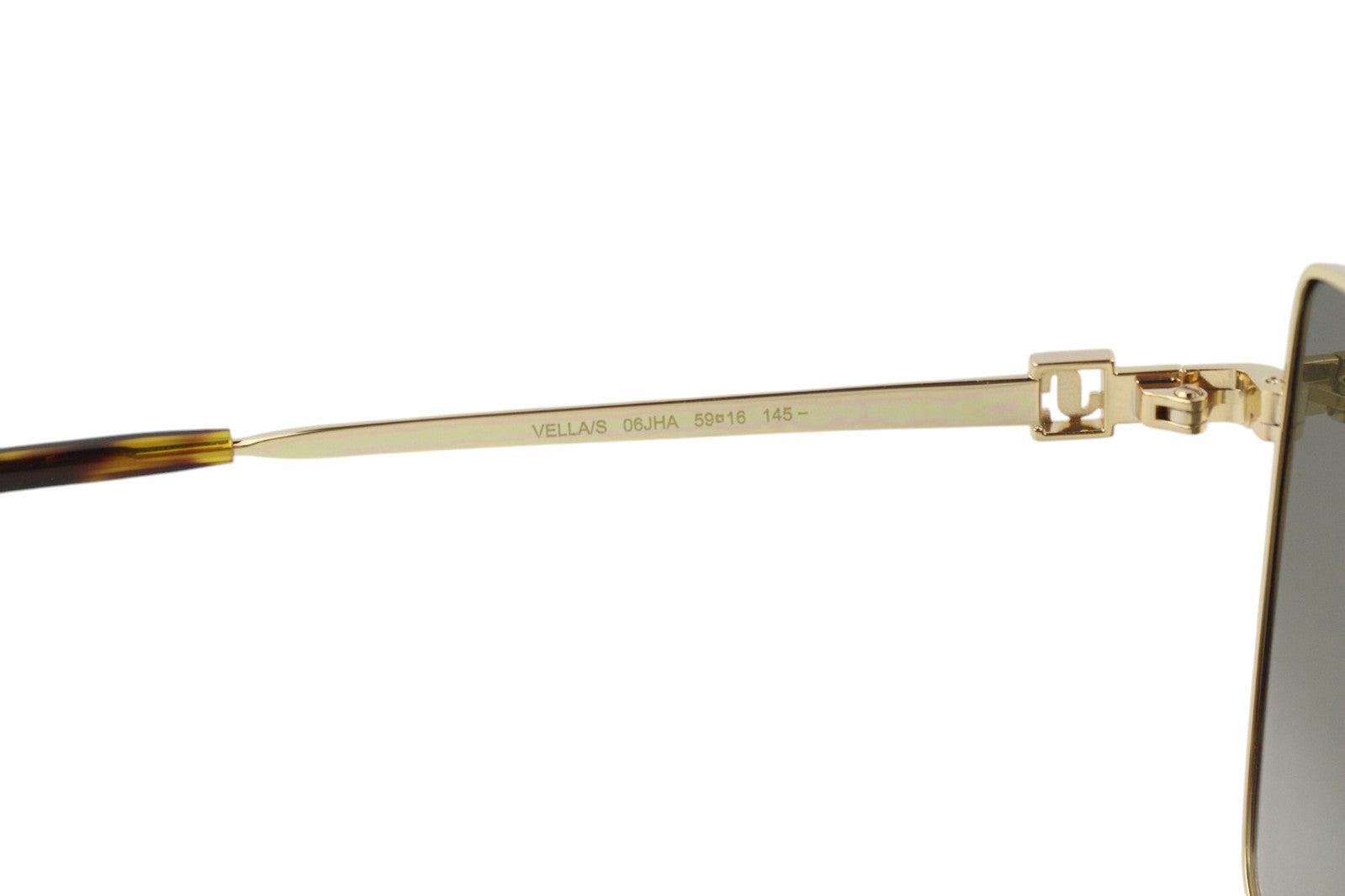 JIMMY CHOO Vella/S Women Sunglasses RRP349 Golf Tone Frame Tinted Butterfly