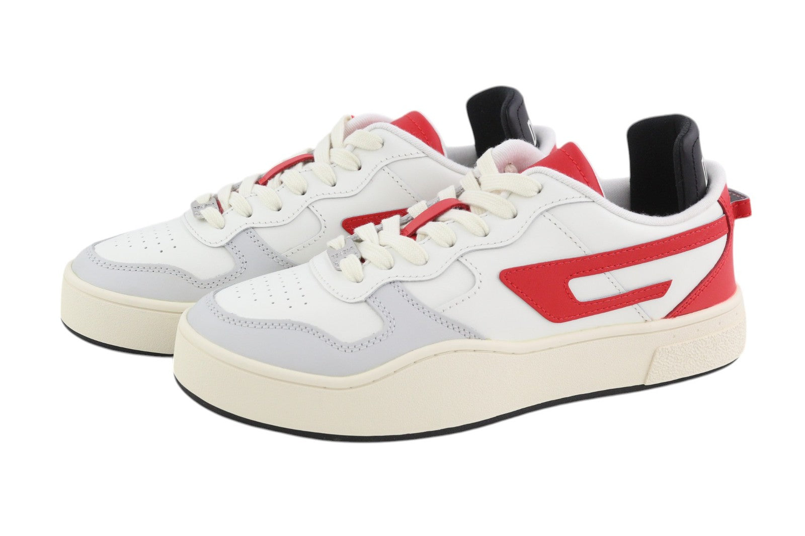 DIESEL S-Ukiyo Low Men Sneakers EU41 Light Cow Leather Lace Up RRP€195 Trainers