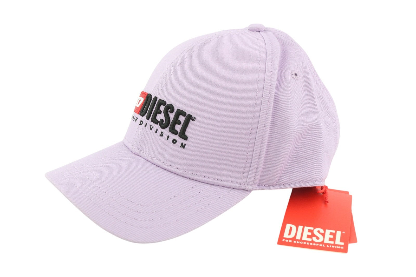 DIESEL Corry-Div Men Cap OS Purple Baseball Embroidered Front Casual Unisex