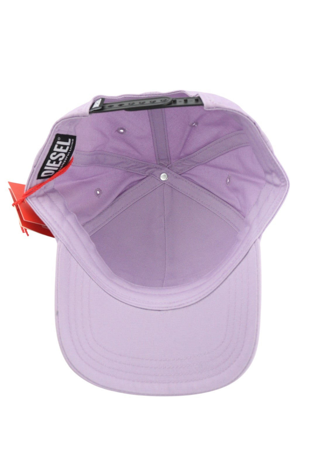 DIESEL Corry-Div Men Cap OS Purple Baseball Embroidered Front Casual Unisex