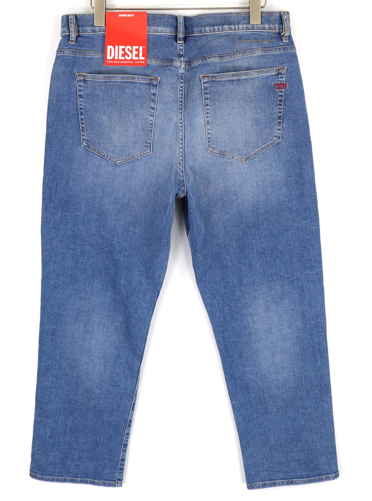 DIESEL 2020 D-Viker REHAJ Men Jeans W36/L30 Regular Fit Mid Waist Straight Leg