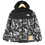 THE NORTH FACE Printed Reactor Insulated Boy Jacket L Hooded Camouflage Logo