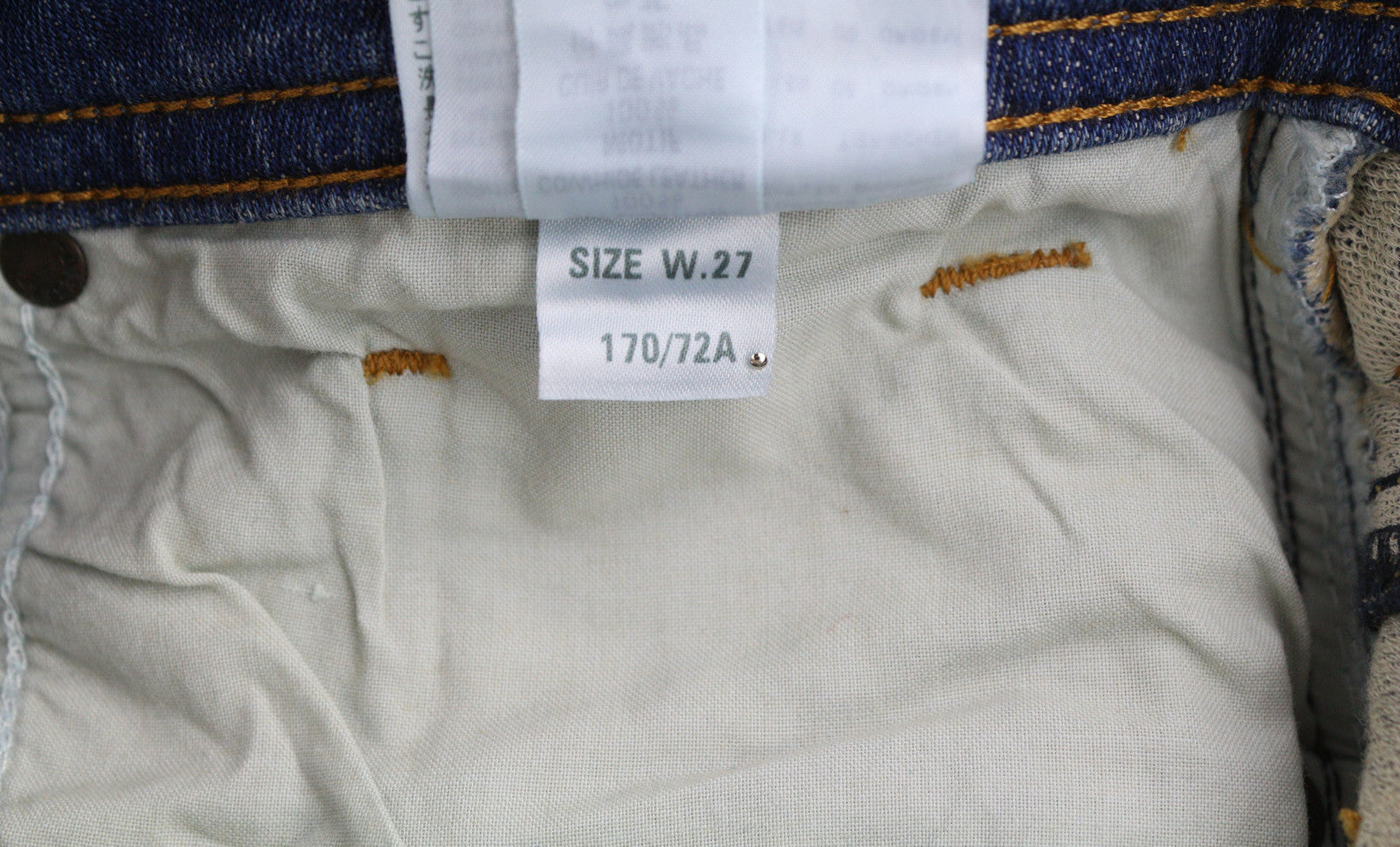 DIESEL Thommer-T 0870M Men Jeans W27 Jogg Stretch Ripped Distress Washed Blue