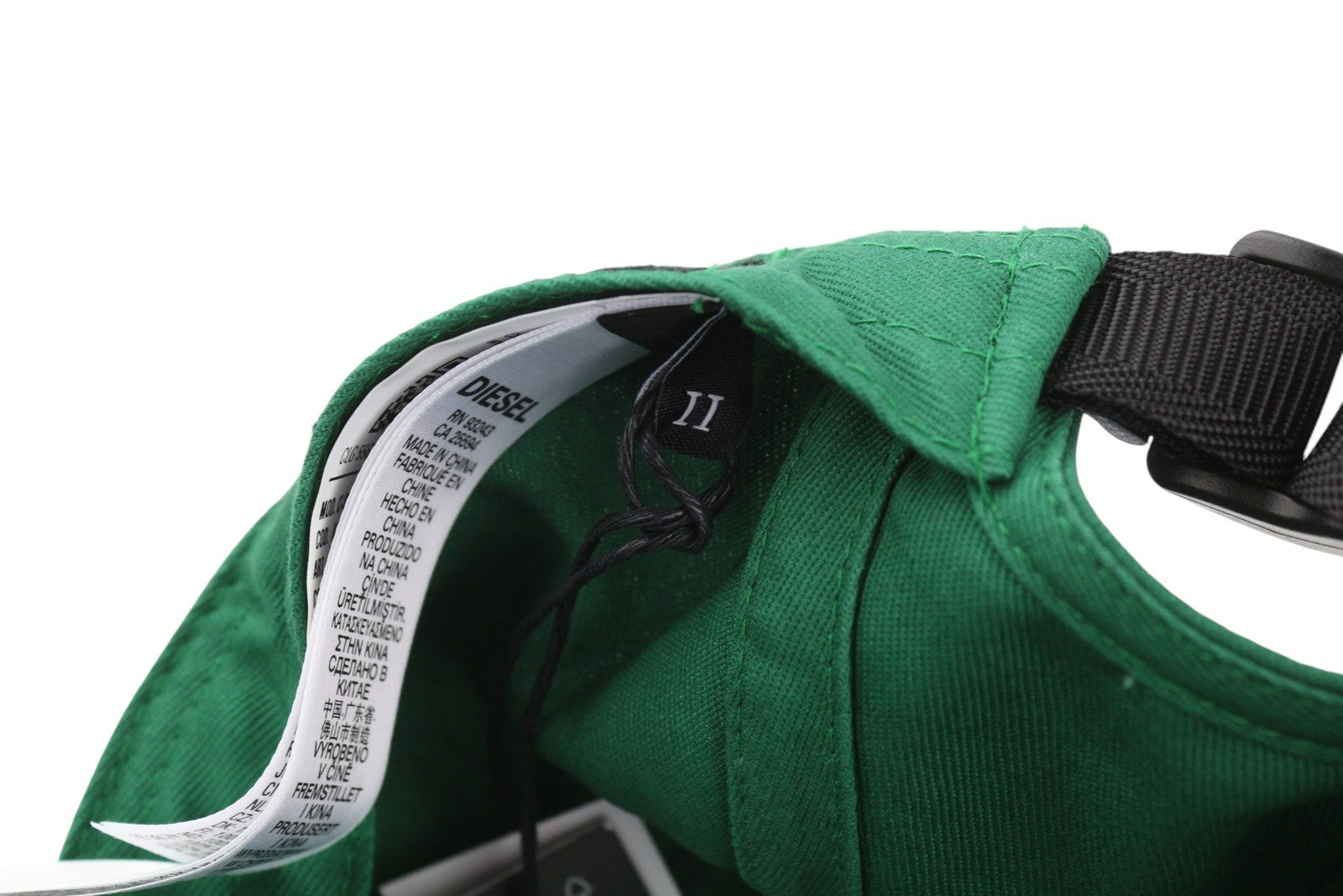 DIESEL C-Smill Men's Cap OS Green Baseball Patch Logo All Seasons Casual Unisex