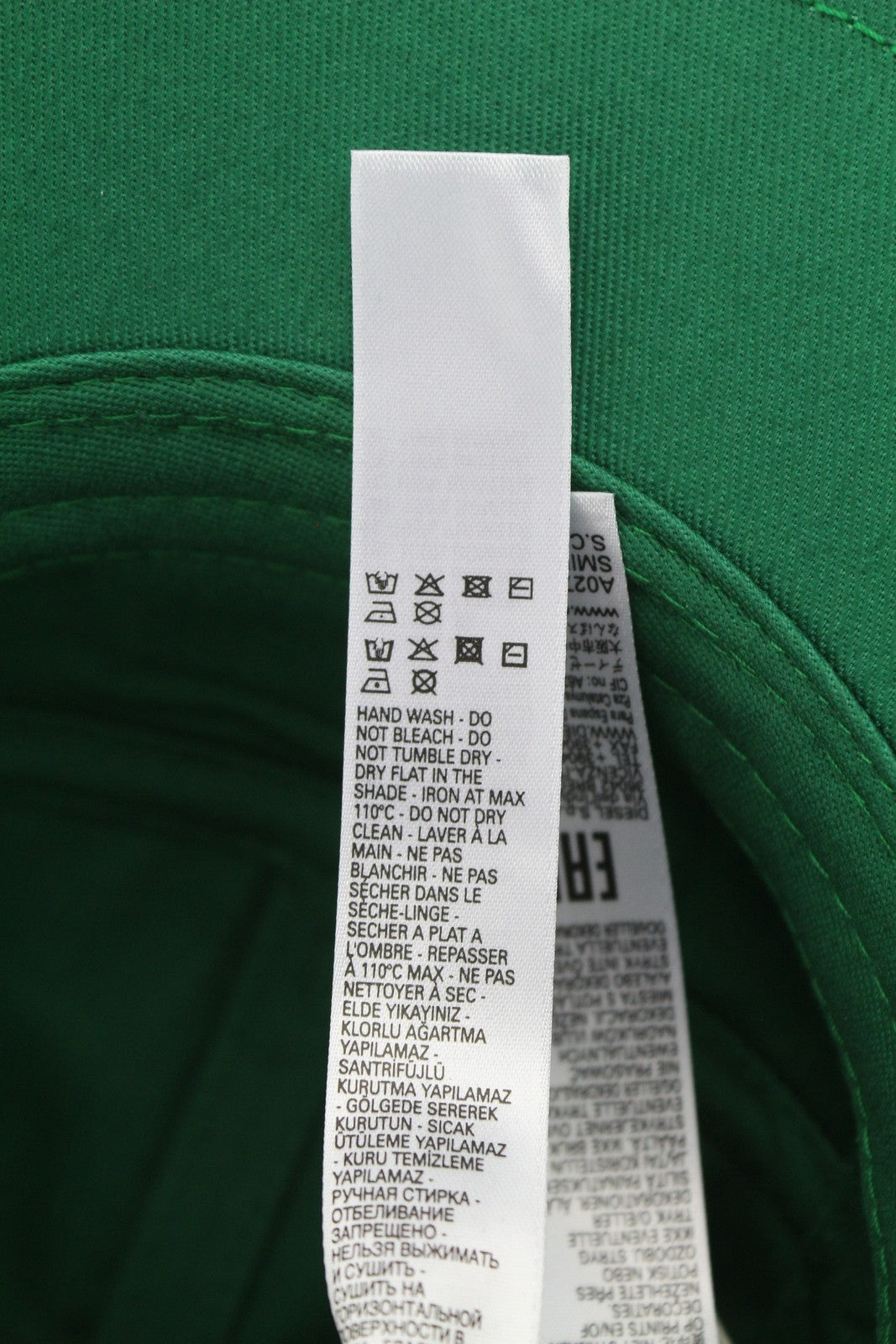 DIESEL C-Smill Men's Cap OS Green Baseball Patch Logo All Seasons Casual Unisex