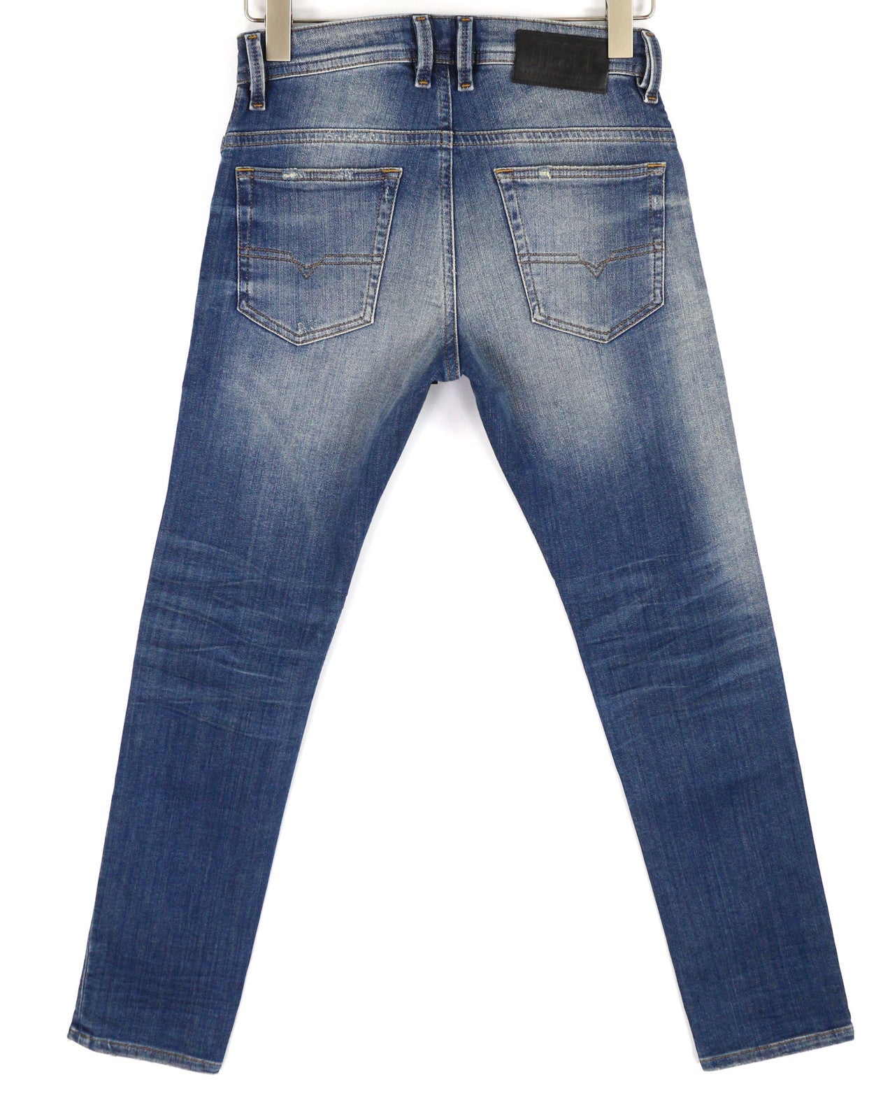 DIESEL Thommer-T 0870M Men Jeans W27 Jogg Stretch Ripped Distress Washed Slim