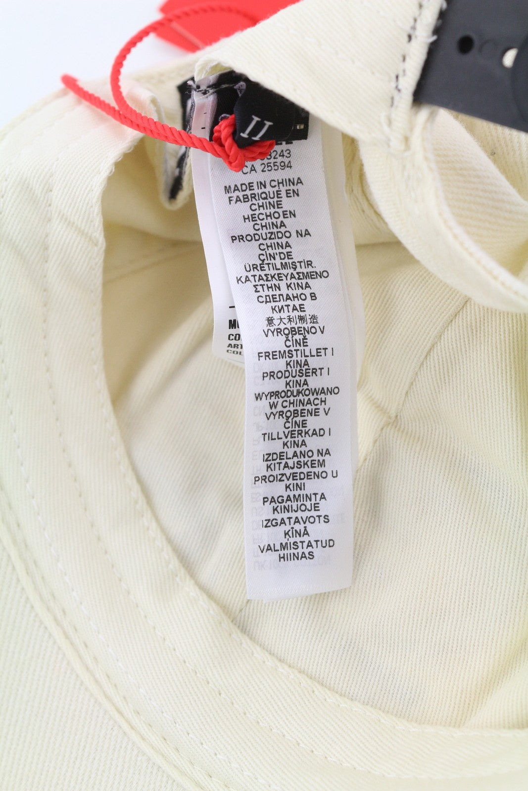 DIESEL C-Syom Men's Cap OS White Baseball Embroidered Logo Cotton Casual Unisex