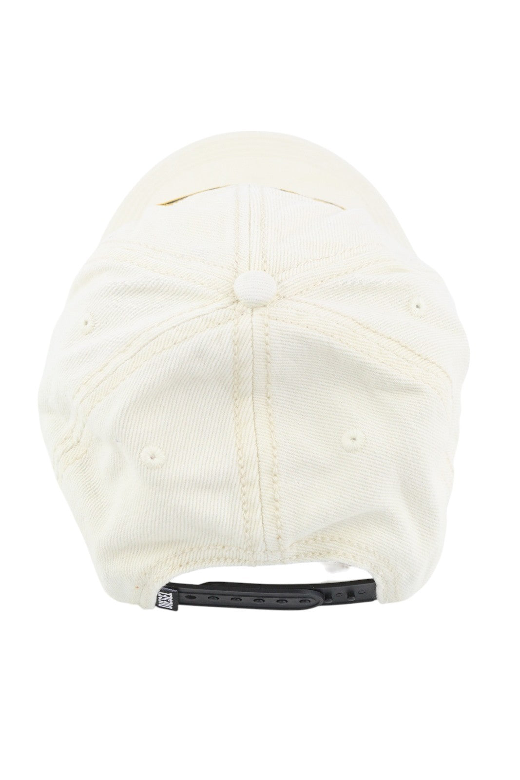 DIESEL C-Syom Men's Cap OS White Baseball Embroidered Logo Cotton Casual Unisex