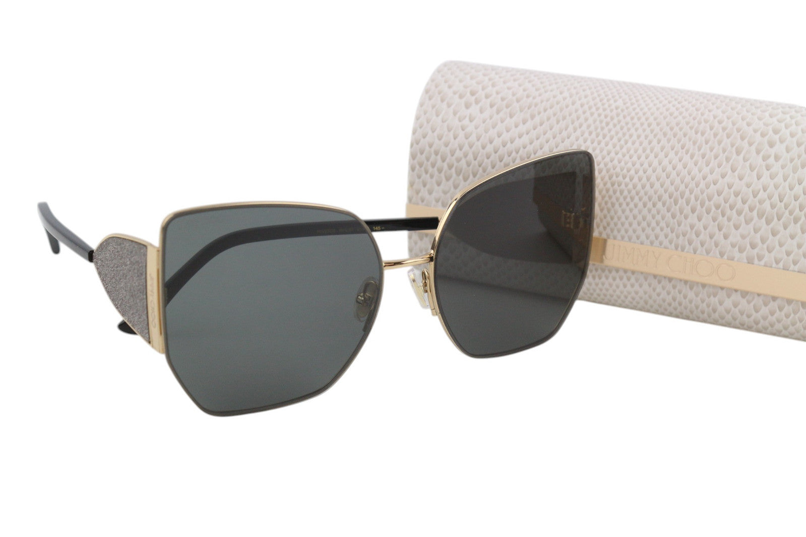 JIMMY CHOO River/s Rhlir Women Sunglasses ONE SIZE Tinted Gold Butterfly RRP€399