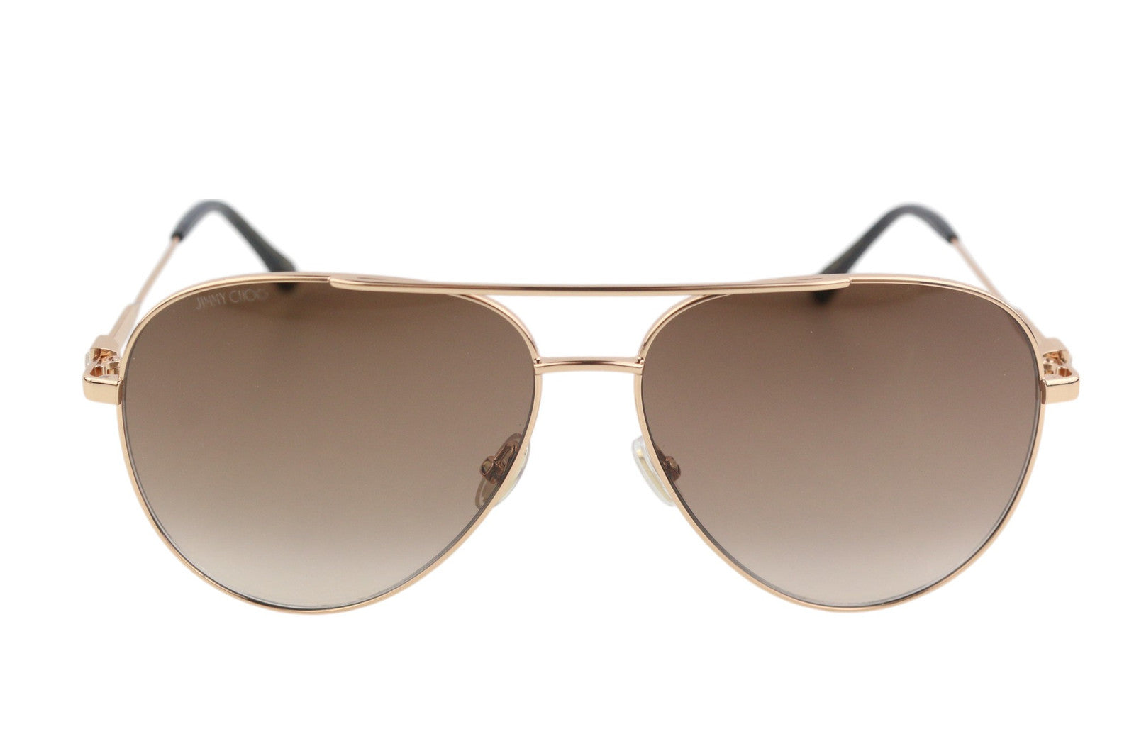 JIMMY CHOO Olly/S Women Sunglasses ONE SIZE Tinted Pilot Rose Gold Frame RRP€269