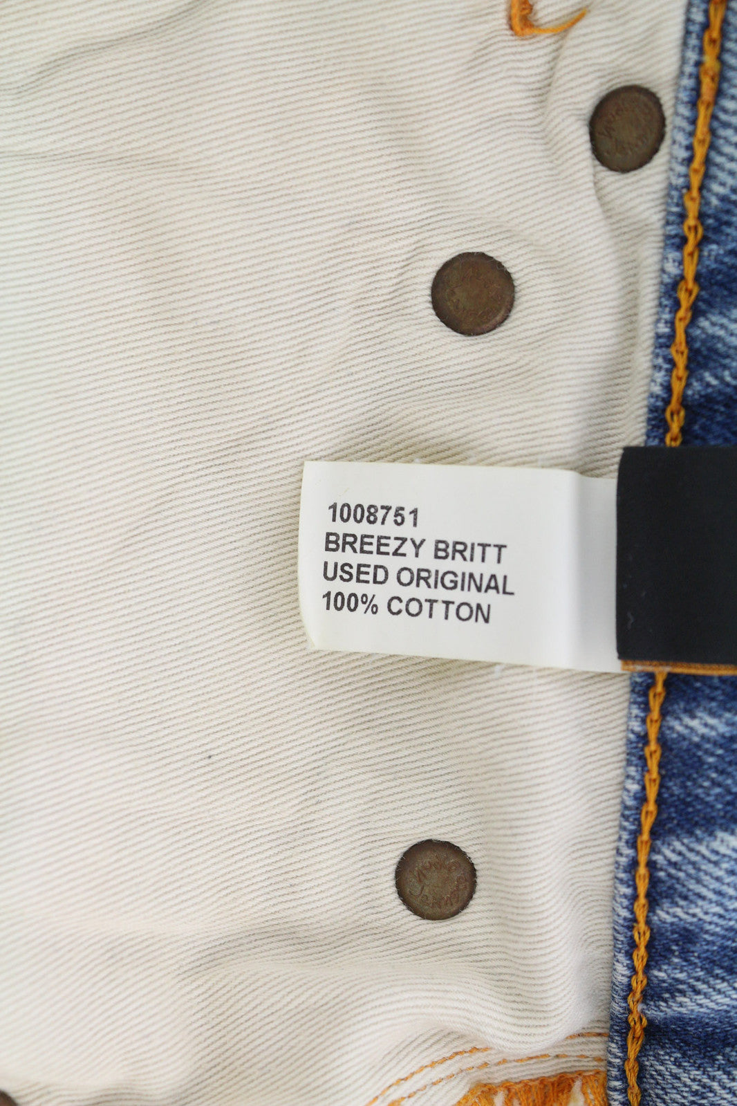 NUDIE JEANS Breezy Britt Women Jeans W28/L32 Slim Fit Washed Denim Blue Zip Fly