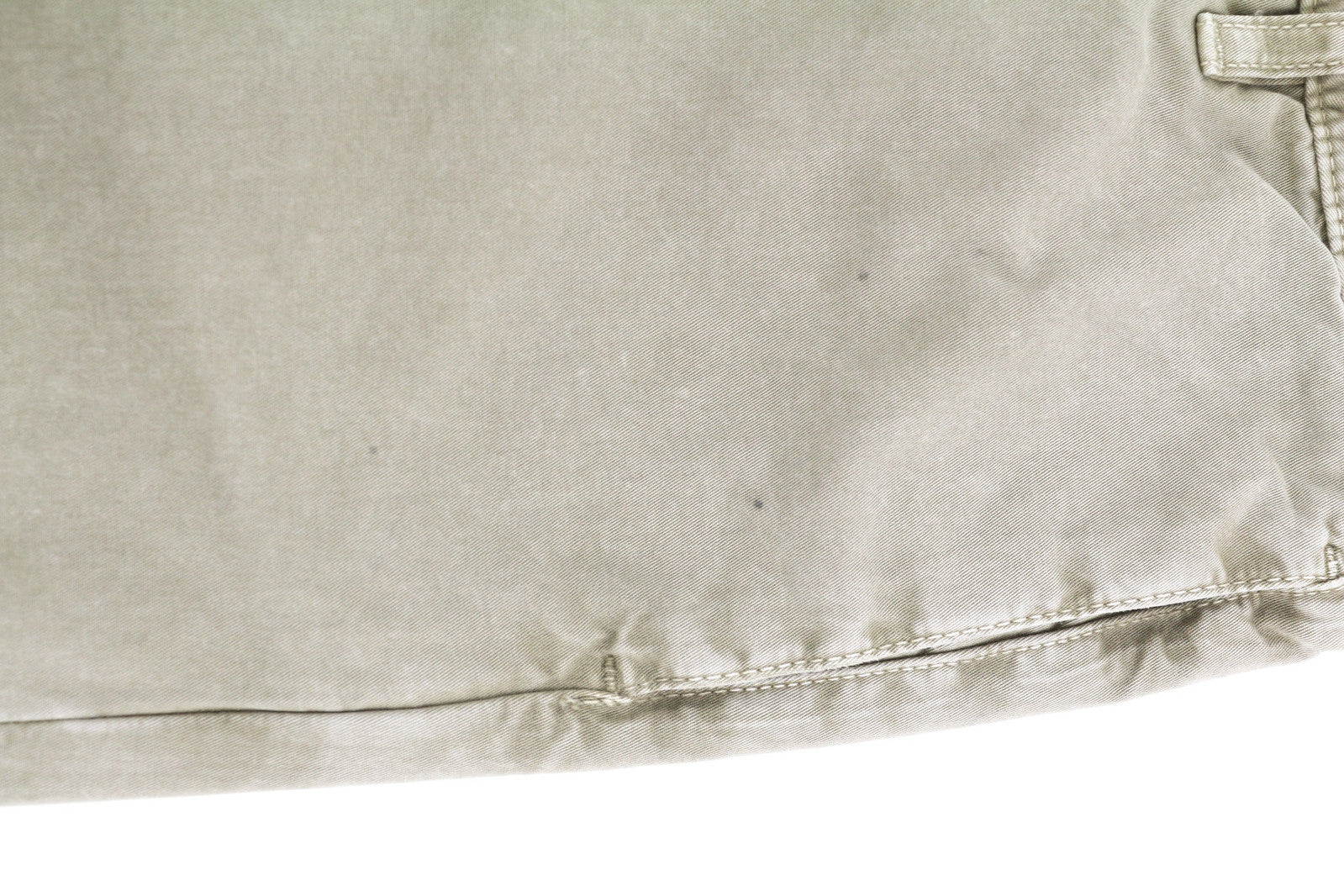 NUDIE JEANS Khaki Regular Men Trousers W29/L32 Beige Chino Buttoned Pockets Logo