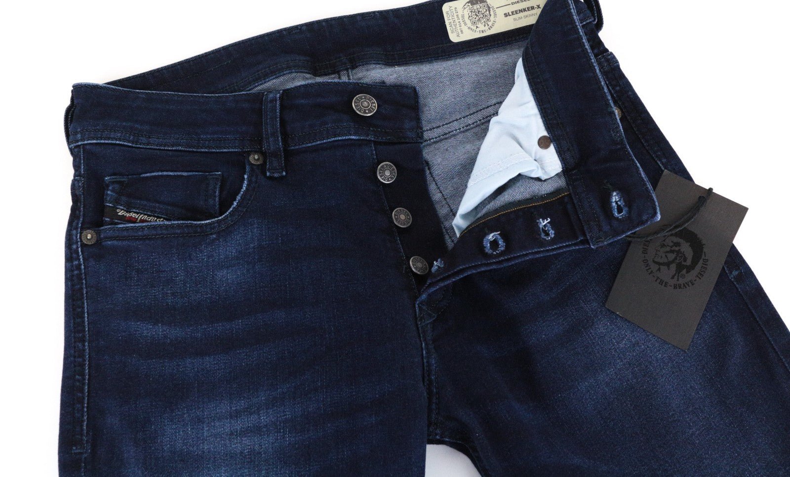 DIESEL Sleenker-X 083AG Men's Jeans W28/L34 Slim Skinny Fit Stretch Dark Blue