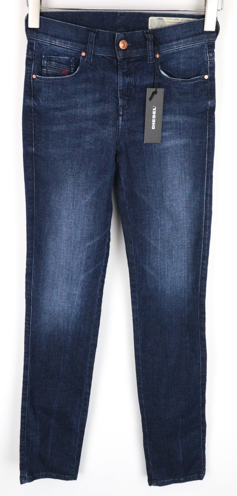 DIESEL Sandy 0685T Women's Jeans W24/L34 Slim Straight Girls Blue Cotton Stretch