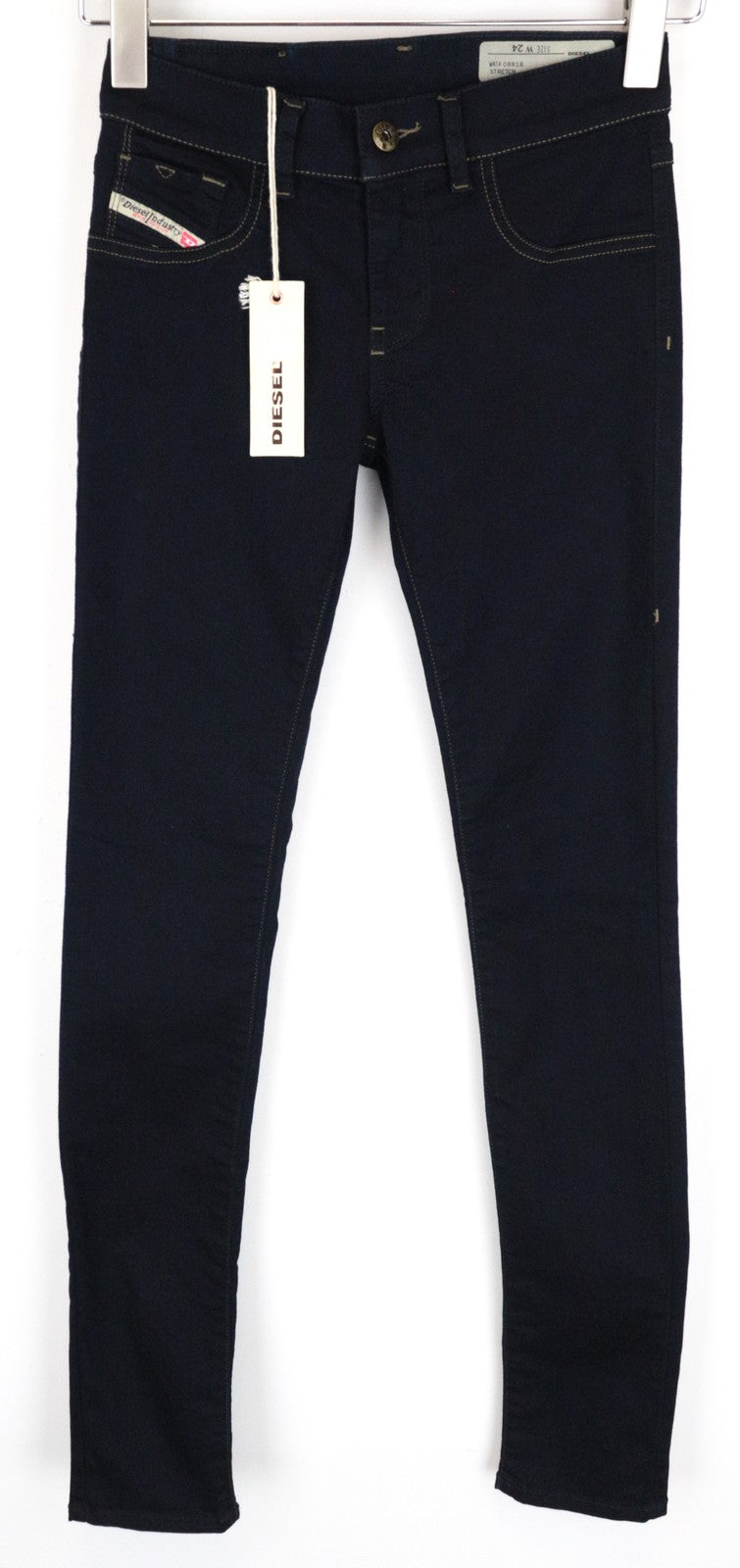 DIESEL Livier 0881B Women's Jeans W24 Super Slim Girls Blue Navy Cotton Stretch