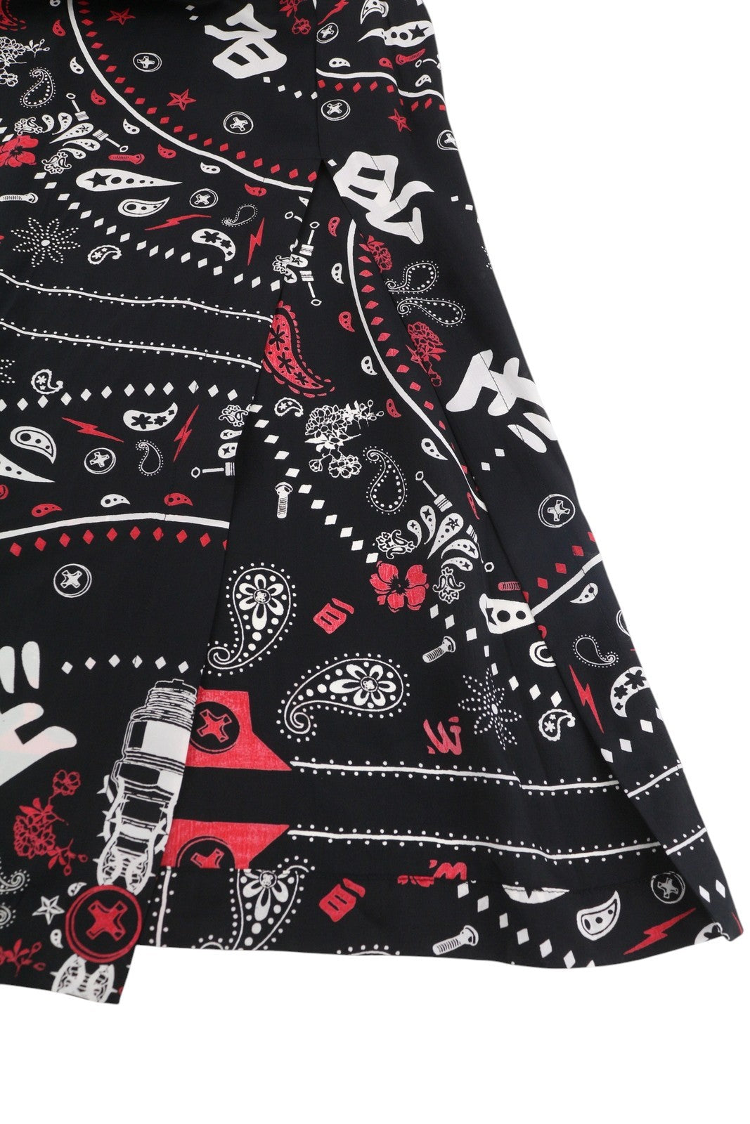 DIESEL O-Miyo-B Women Skirt XS Elastic Waist Patterned Knee-Length RRP€150