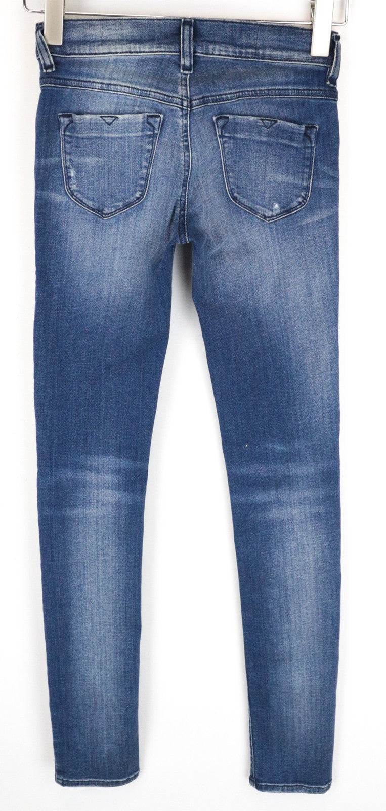 DIESEL Livier 084GJ Women Jeans W24 Super Slim Girls Ripped Cotton Stretch Blue