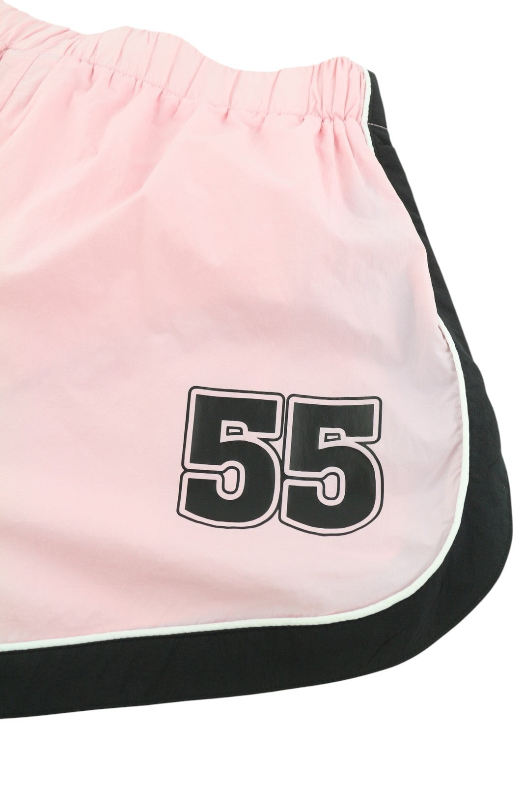 DIESEL Awwb-Eicy-Wt 12 Women Shorts L Pink Elastic Waist Lined Logo RRP€90 Black