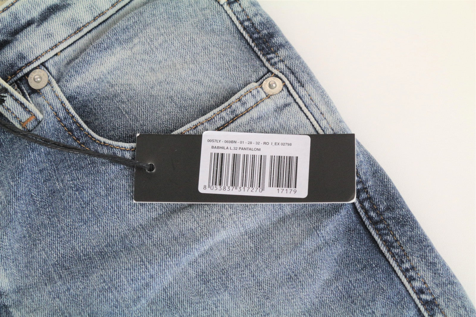 DIESEL Babhila 069BN Women's Jeans W28/L32 Slim Skinny Cotton Stretch Light Blue