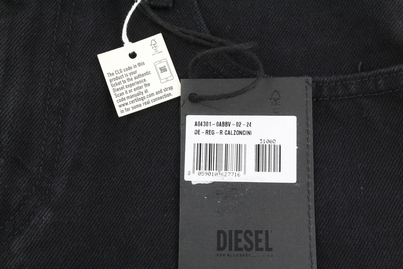 DIESEL De-Reg-R 0ABBV Women Shorts W24 Black Denim Distress Zip Fly RRP€125