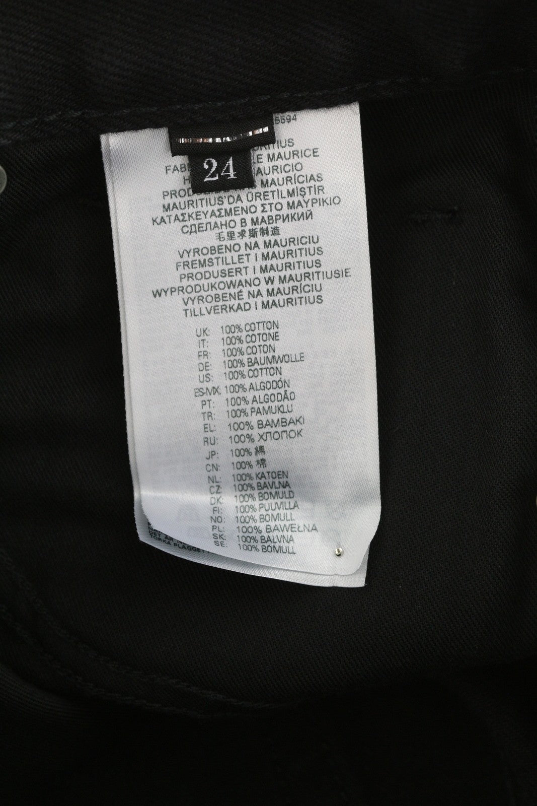 DIESEL De-Reg-R 0ABBV Women Shorts W24 Black Denim Distress Zip Fly RRP€125