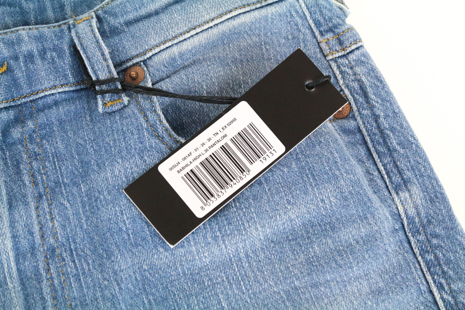 DIESEL Babhila-High 081AF Women's Jeans W26/L30 Slim Skinny Cotton Stretch Blue