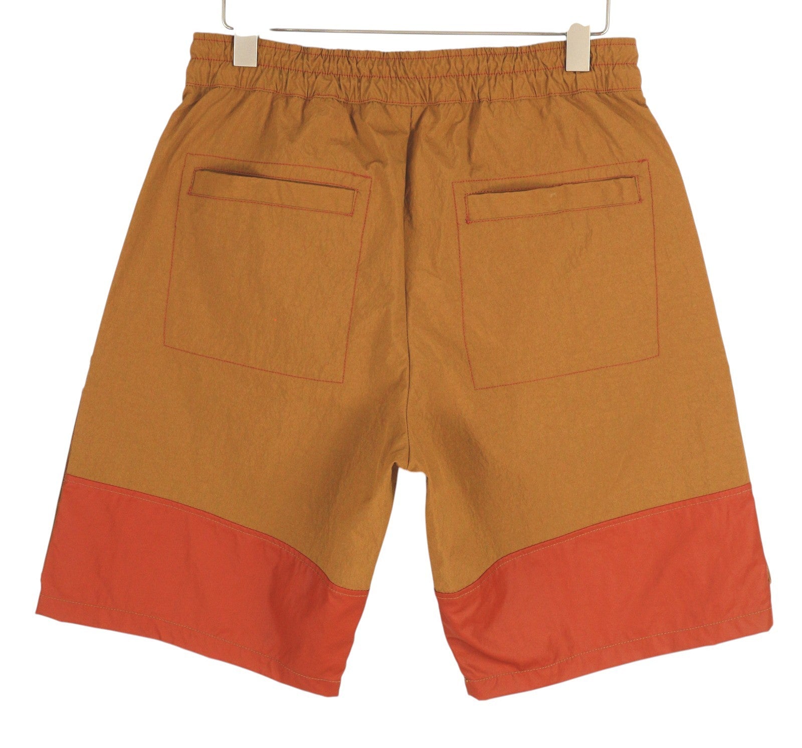 DIESEL P-Glary Men Shorts W32 Cargo Mid Brown Elastic Waist Pockets RRP€175