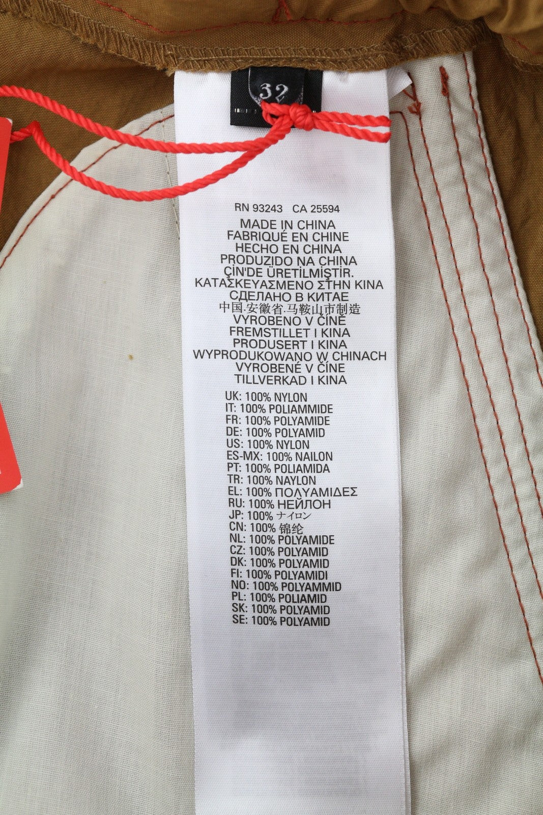 DIESEL P-Glary Men Shorts W32 Cargo Mid Brown Elastic Waist Pockets RRP€175