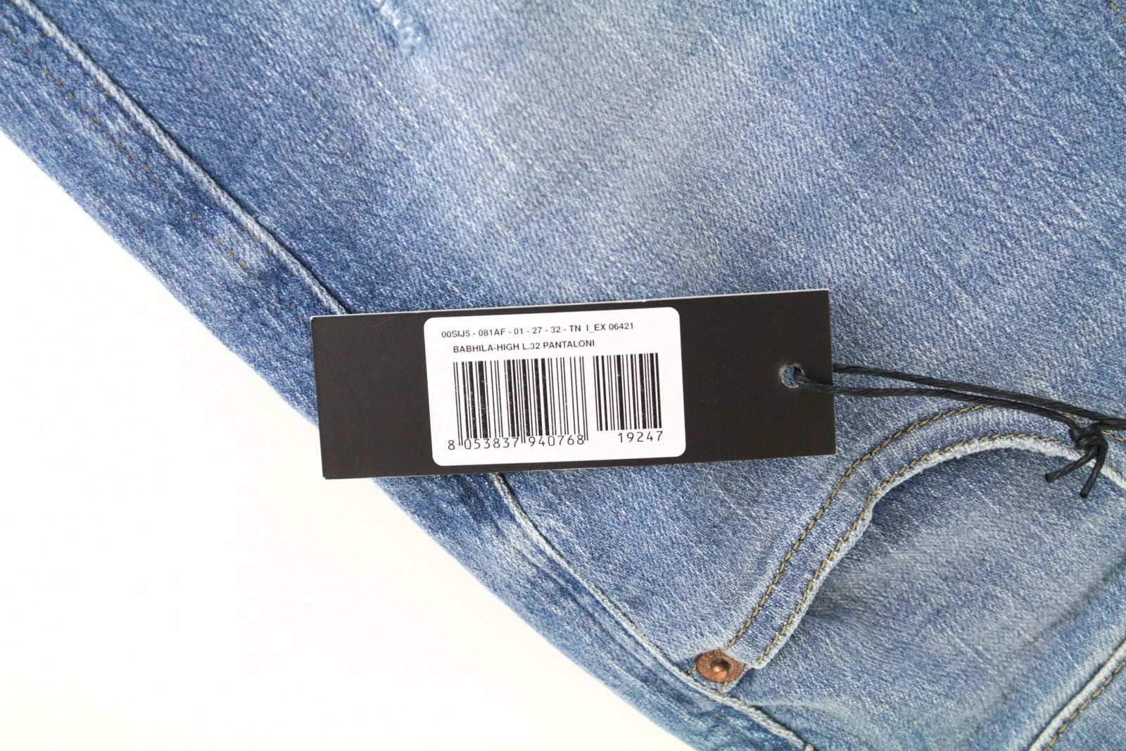 DIESEL Babhila-High 081AF Women Jeans W27/L32 Slim Skinny 5-Pocket Stretch Blue