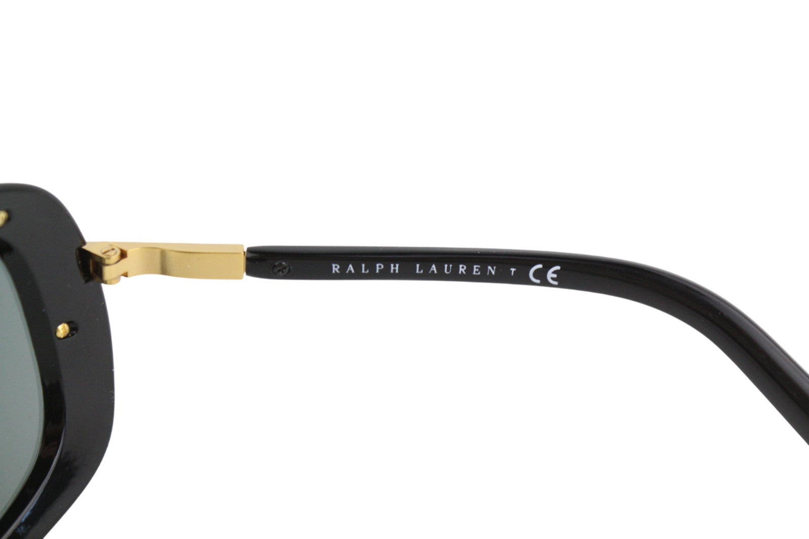 RALPH LAUREN Men Sunglasses ONE SIZE Shiny Black Grey U.V. Protection RRP€185