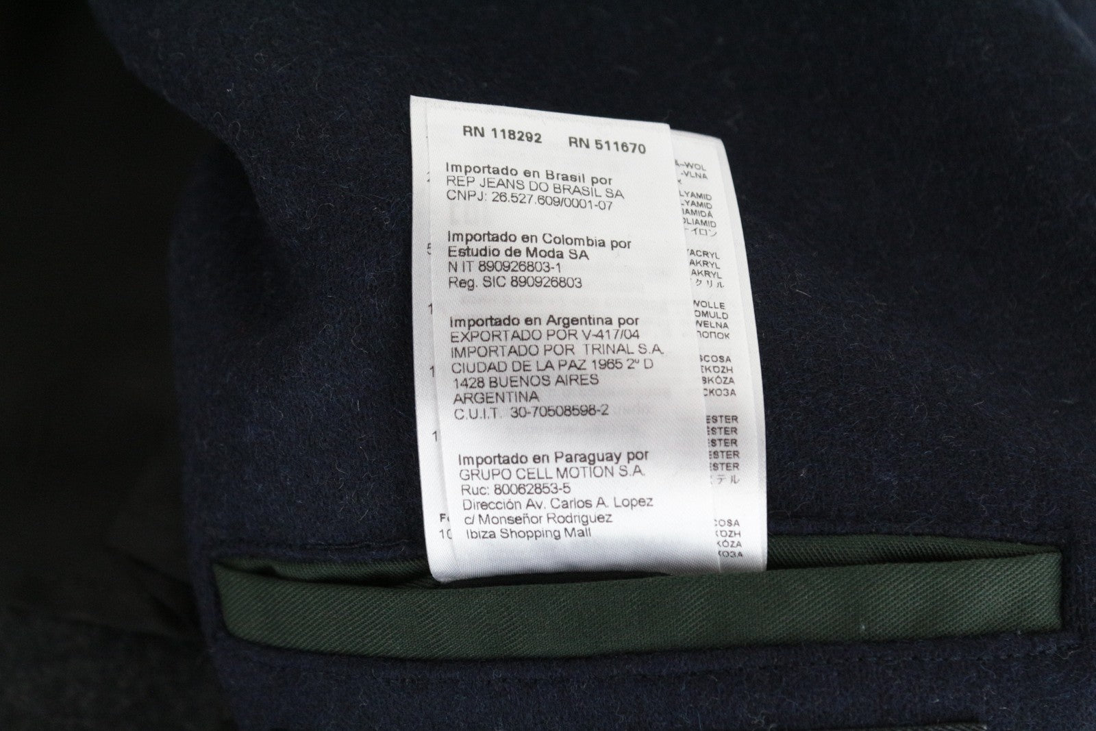 REPLAY Men's Coat 50 Blue Wool Blend Double-Breasted Peak Collared RRP€499