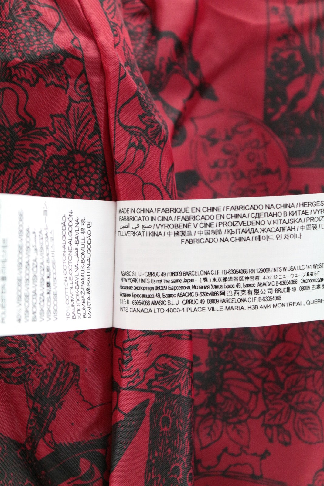 DESIGUAL Anna Laura Women Coat ~38 Black Cotton Blend Single-Breasted Patterned