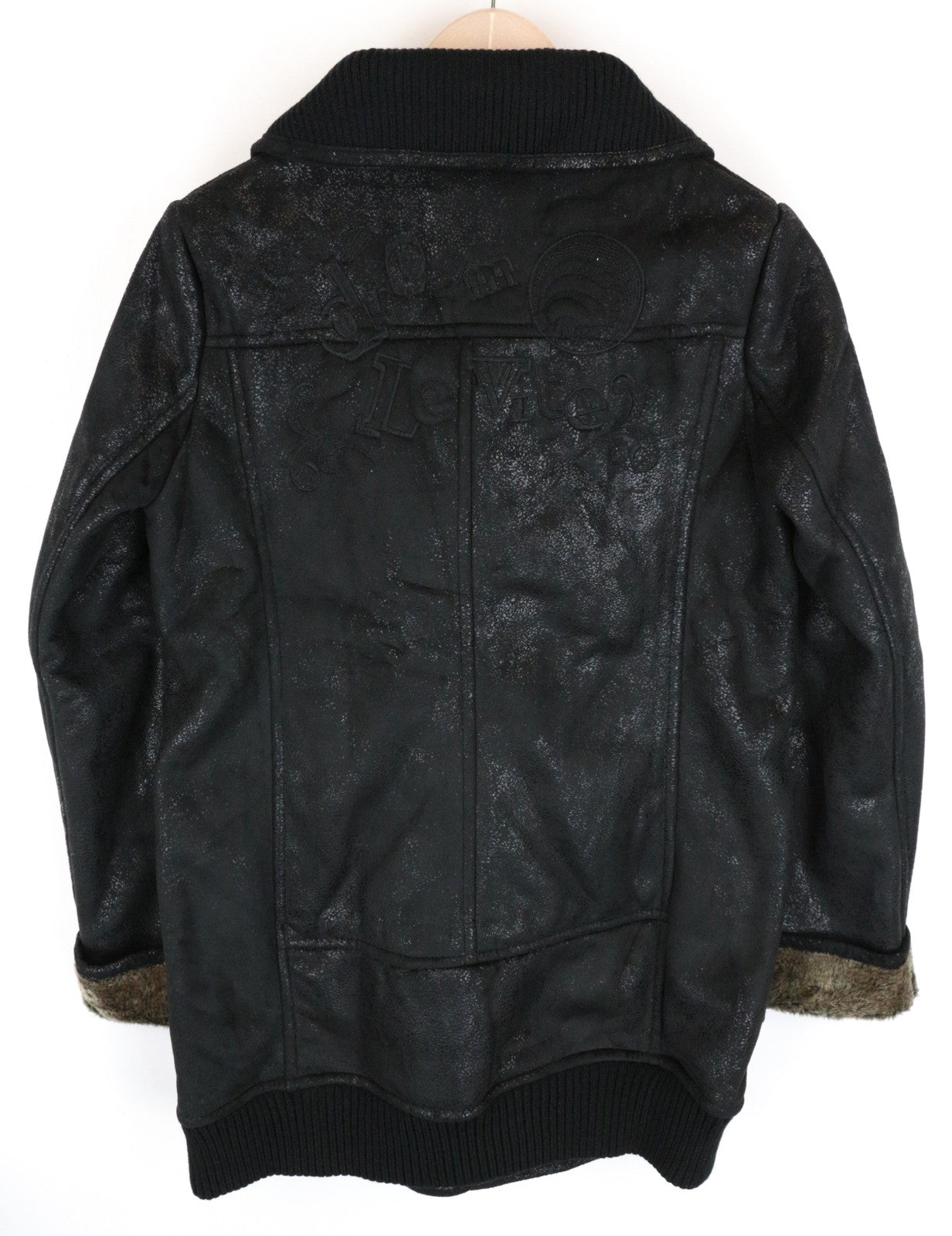 DESIGUAL Werewolf Women  Jacket 42 Black Single-Breasted Zipped Long Sleeve