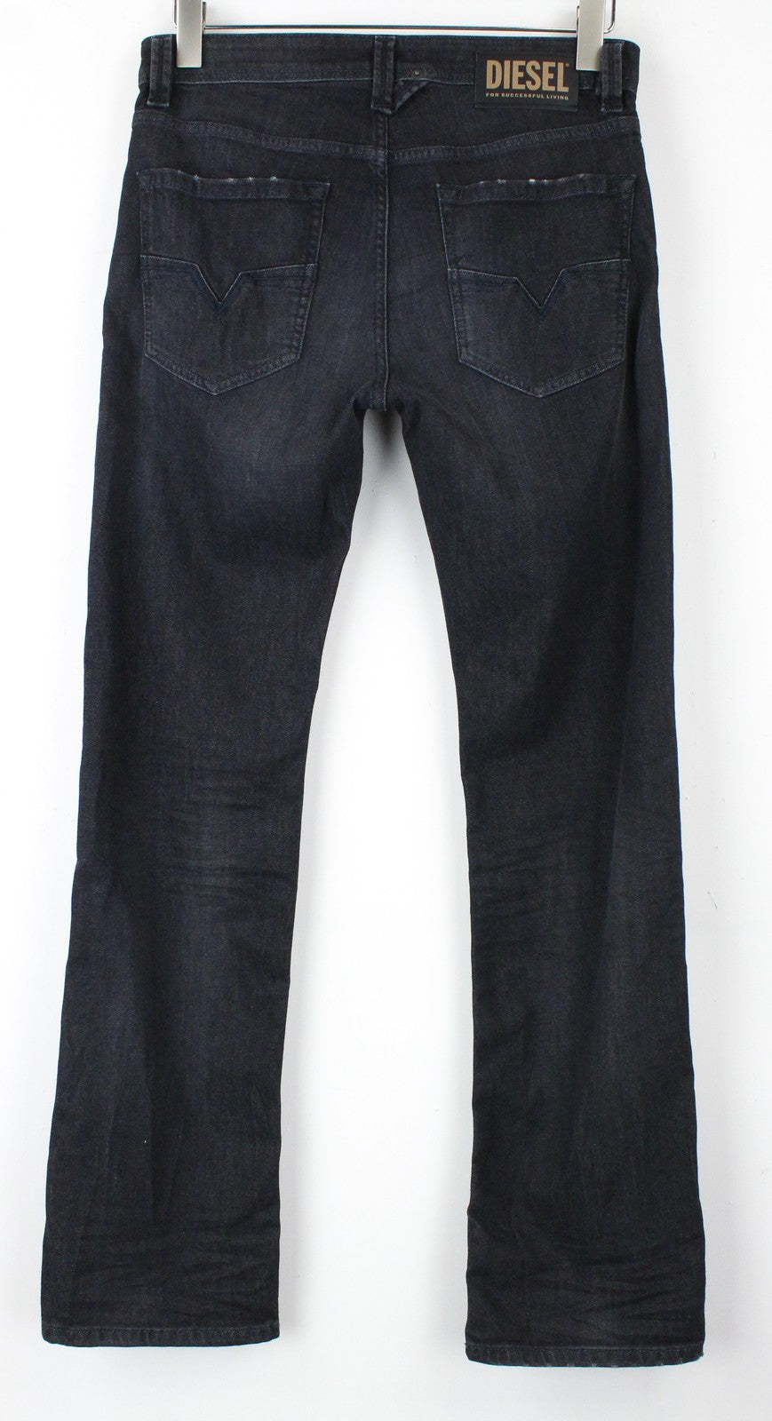 DIESEL Larkee 082AS Men's Jeans W29/L34 Dark Grey Faded Stretch Regular Straight