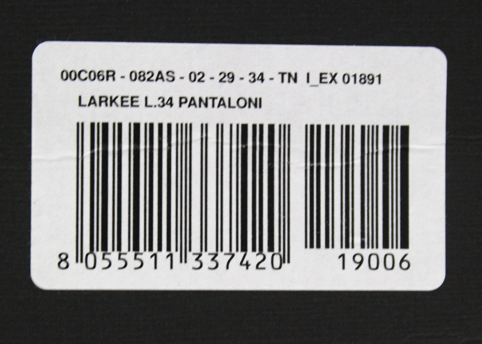 DIESEL Larkee 082AS Men's Jeans W29/L34 Dark Grey Faded Stretch Regular Straight