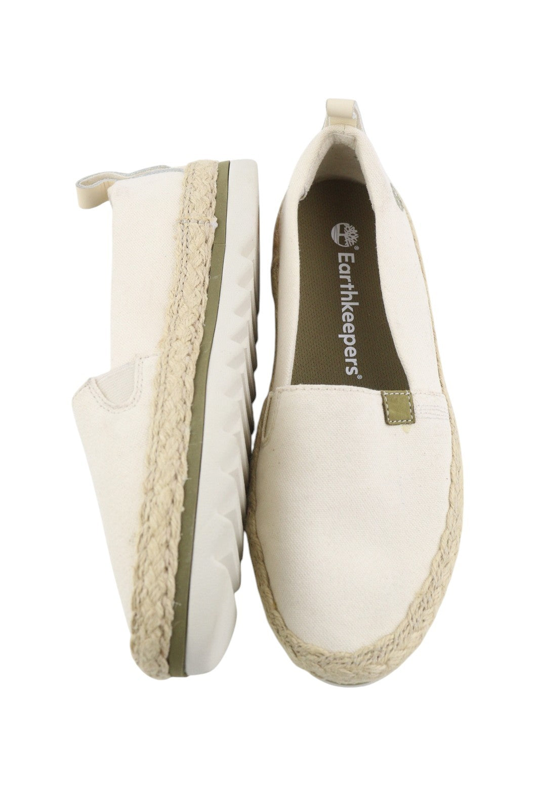 TIMBERLAND A24QW Women Shoes EU36 EU37 White Almond Toe Slip On Earthkeepers