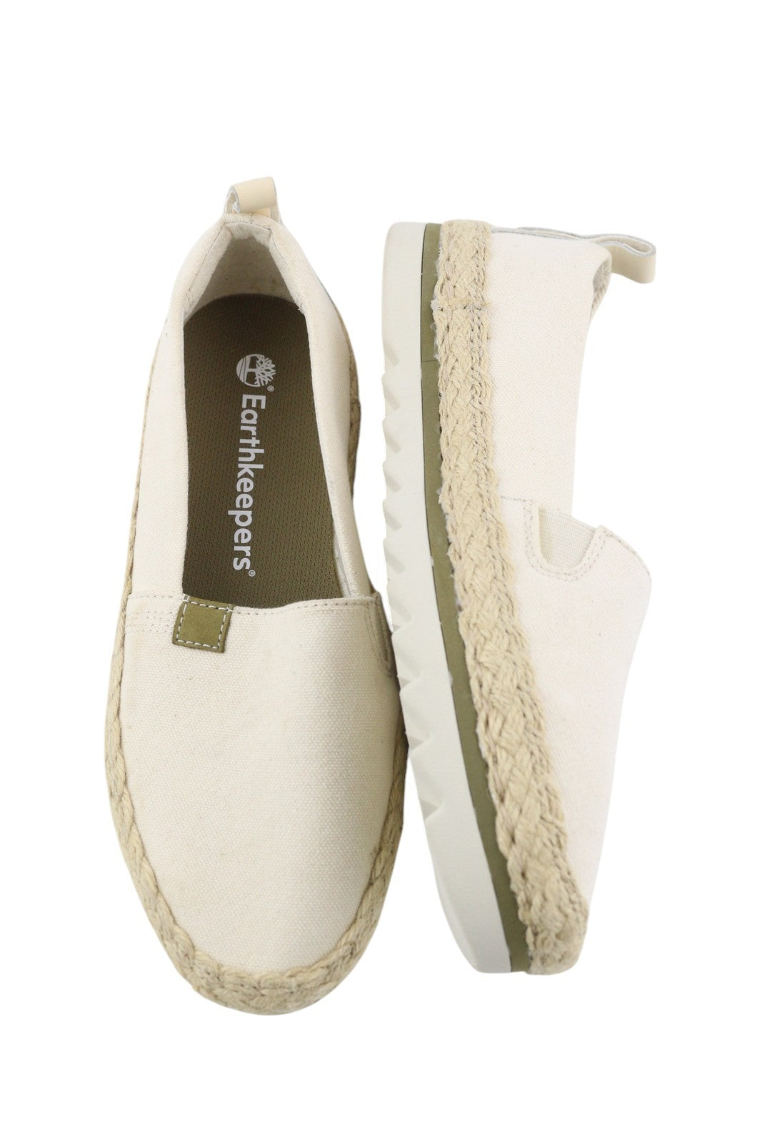 TIMBERLAND A24QW Women Shoes EU36 EU37 White Almond Toe Slip On Earthkeepers