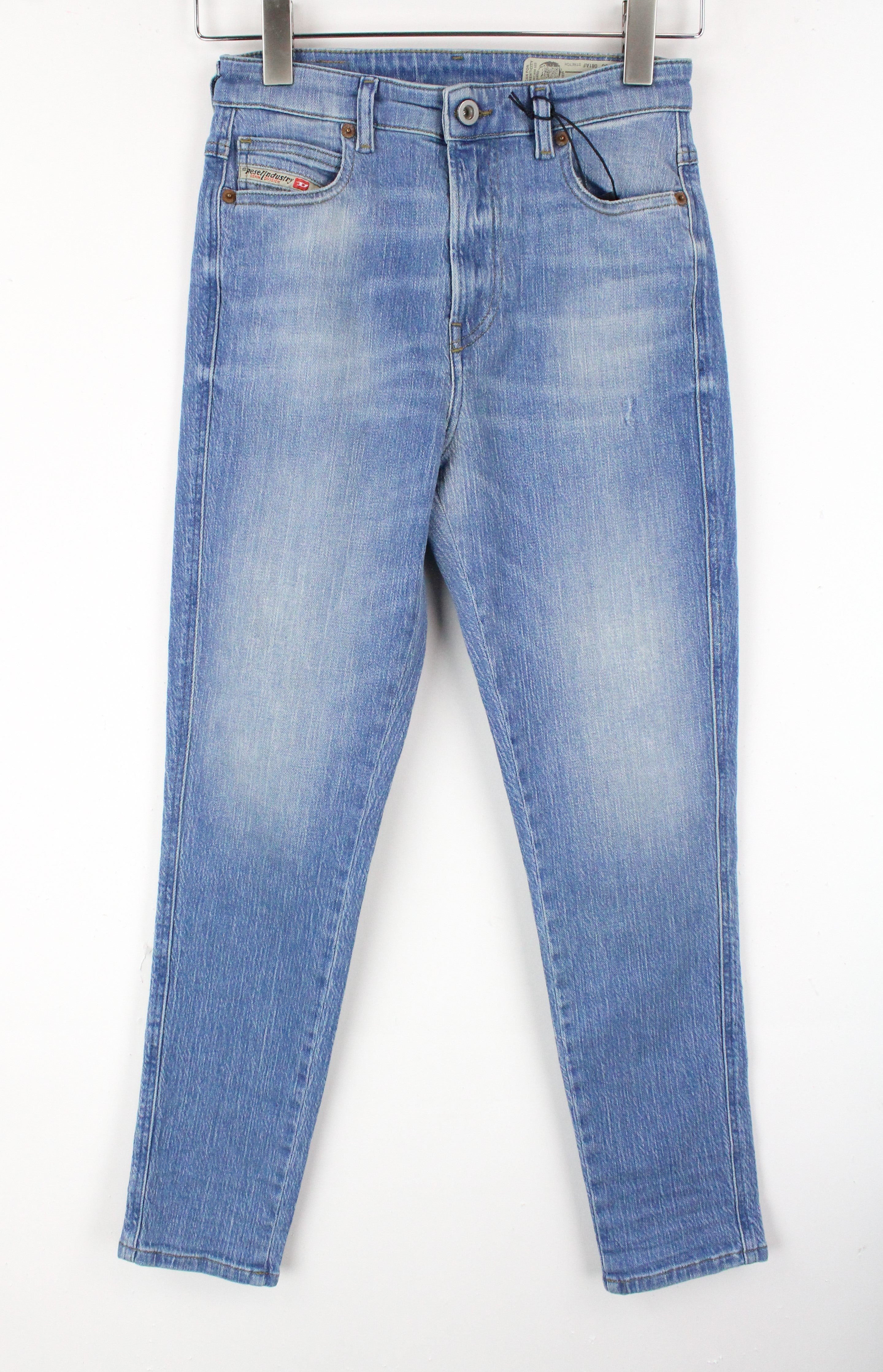 DIESEL Babhila-High 081AF Women  Jeans W24/L30 Slim Skinny Stretch Blue Distress