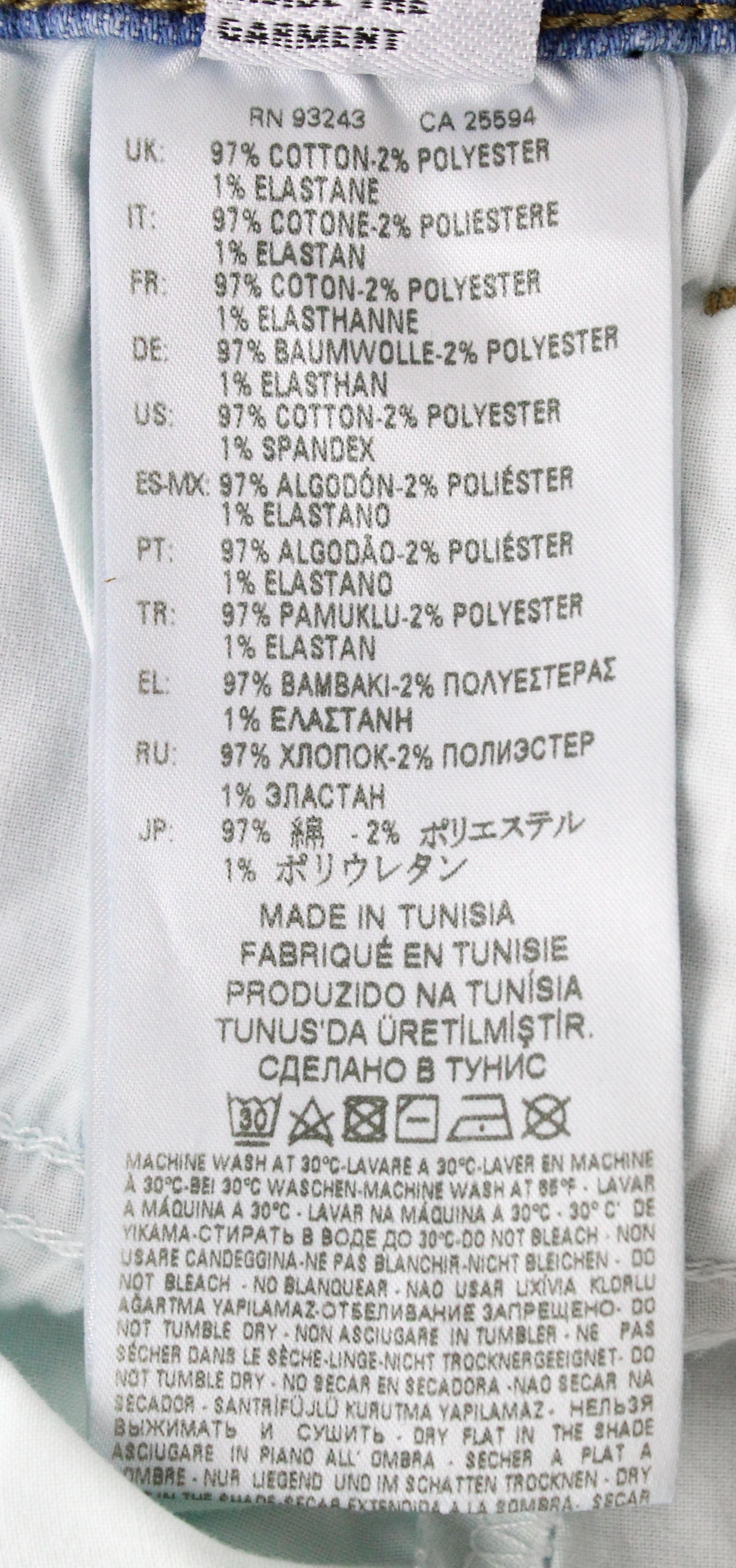 DIESEL Babhila-High 081AF Women  Jeans W24/L30 Slim Skinny Stretch Blue Distress